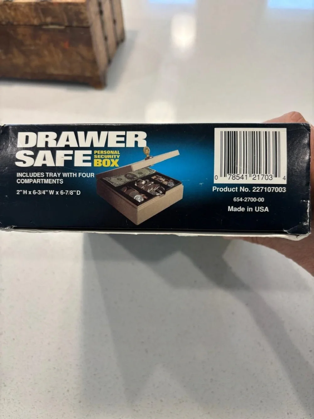 MMF SteelMaster Drawer Safe Locking Cash Security Box 227107003 #E58